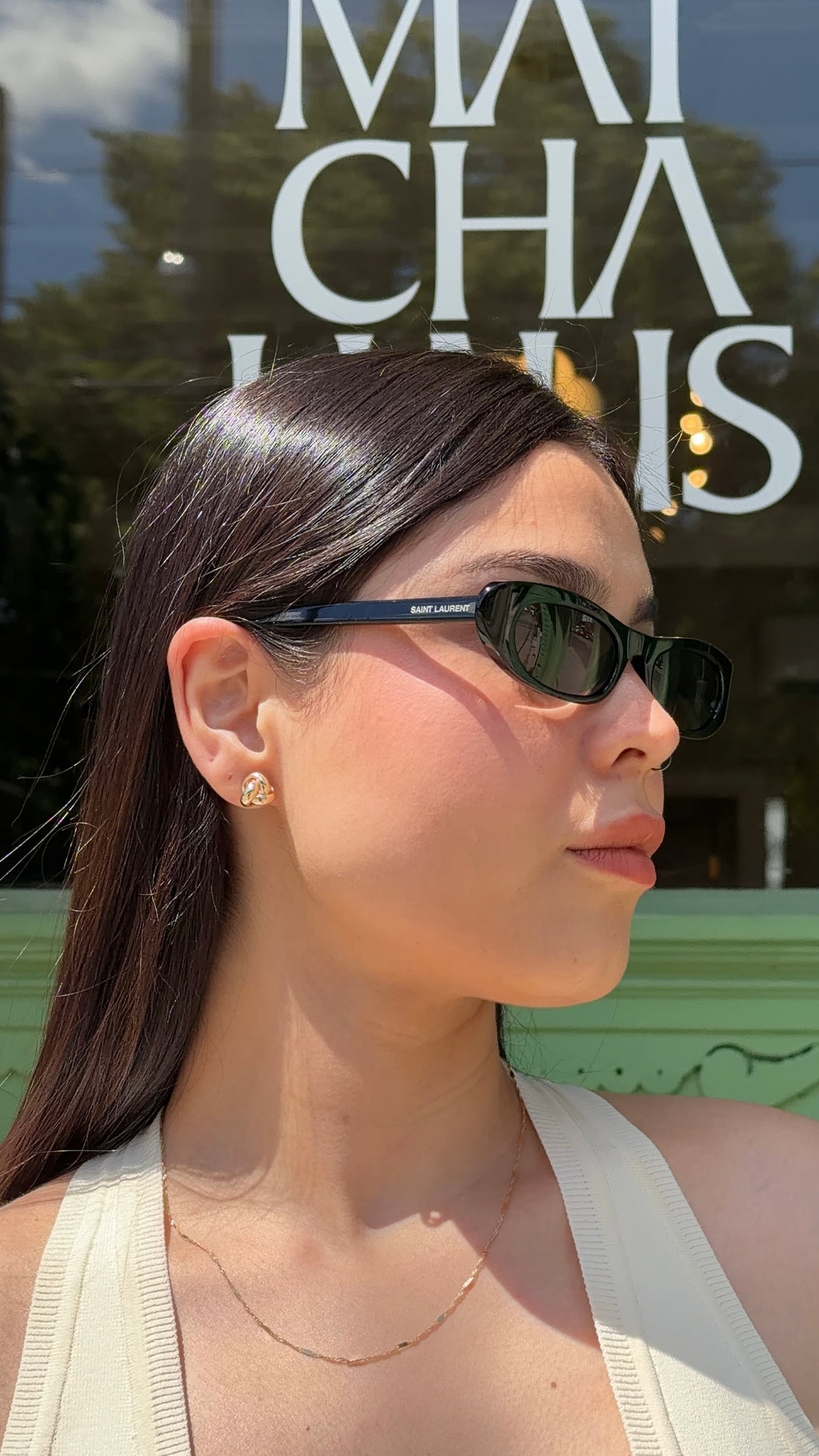 SENOE Knot Stud Earrings — 14K Yellow Gold