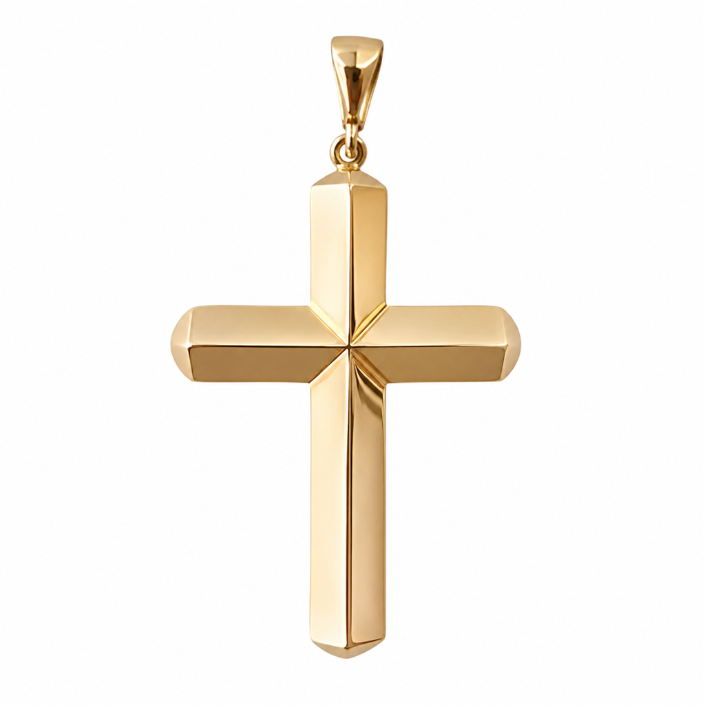 SENOE Gold Cross Pendant — 10K Yellow Gold