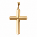 SENOE Gold Cross Pendant — 10K Yellow Gold