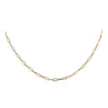 SENOE Paperclip Chain Necklace — 10K Gold Minimal Everyday