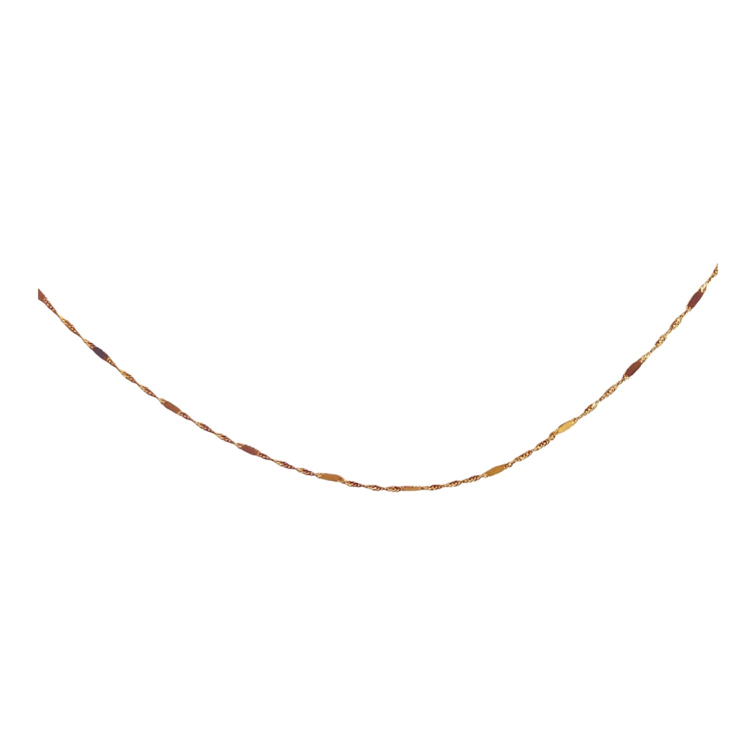 SENOE Singapore Chain Necklace — 10K Yellow Gold
