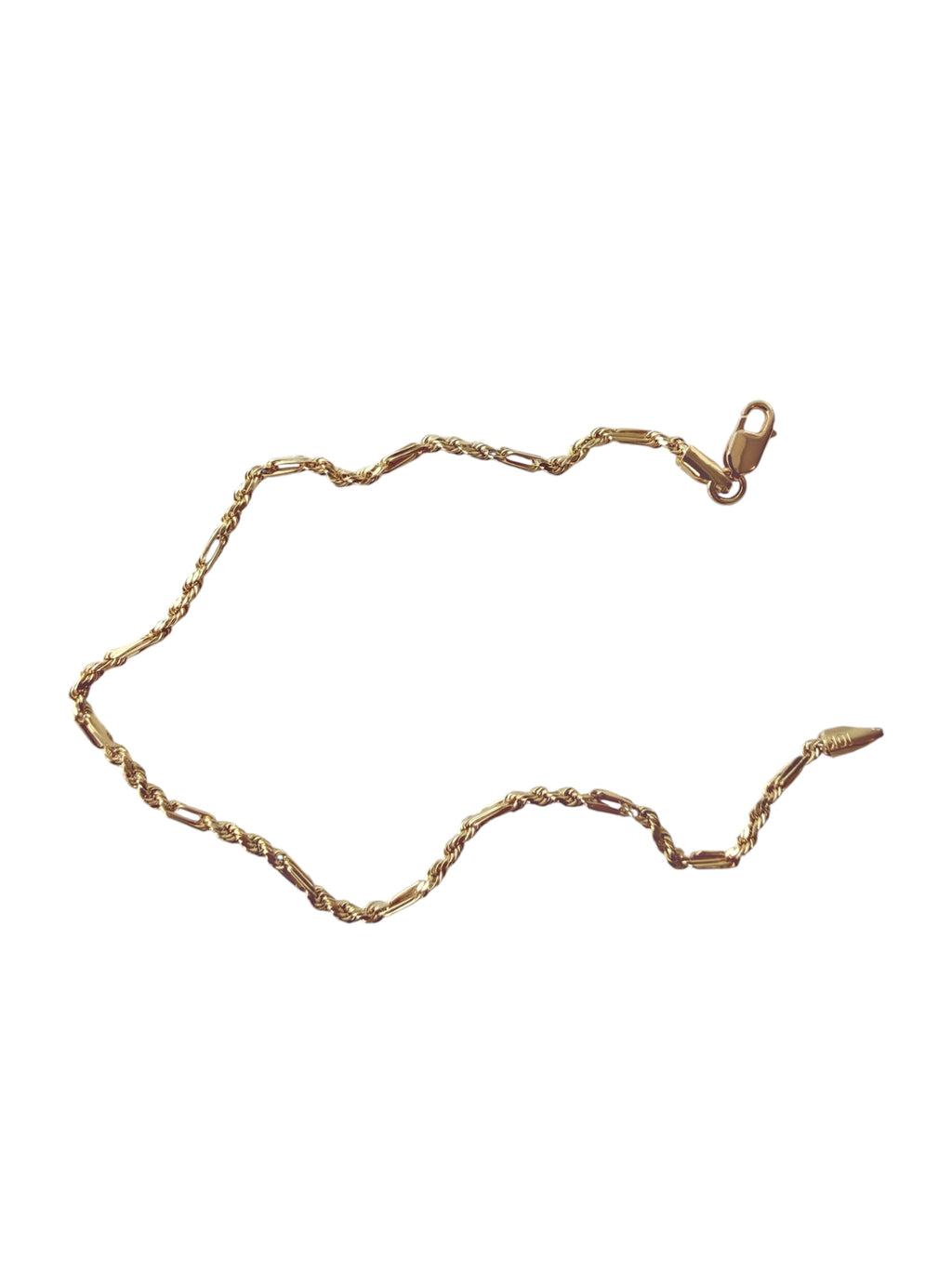 SENOE Textured Chain Bracelet — 10K Yellow Gold
