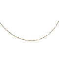 senoe 10k yellow gold singapore chain necklace on a white background 